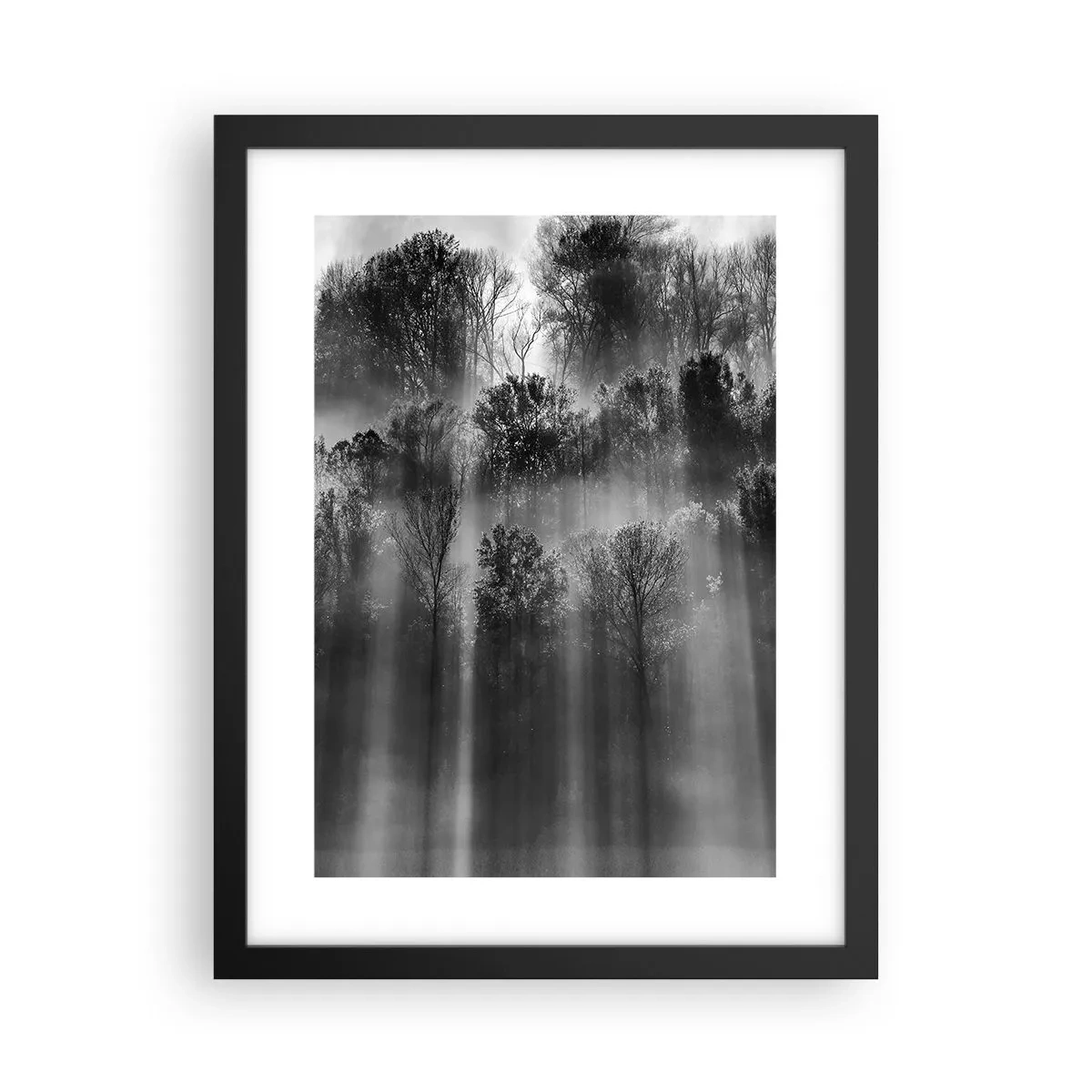 Poster în ramă neagră - În fluxuri de lumină - 30x40 cm