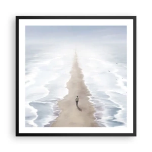Poster în ramă neagră - Un viitor luminos - 60x60 cm