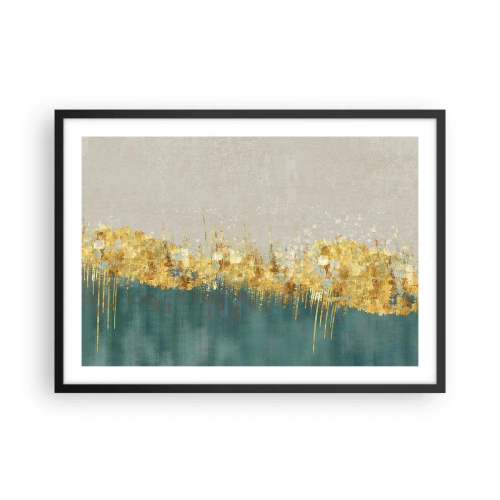 Poster în ramă neagră - Frontiera de aur - 70x50 cm