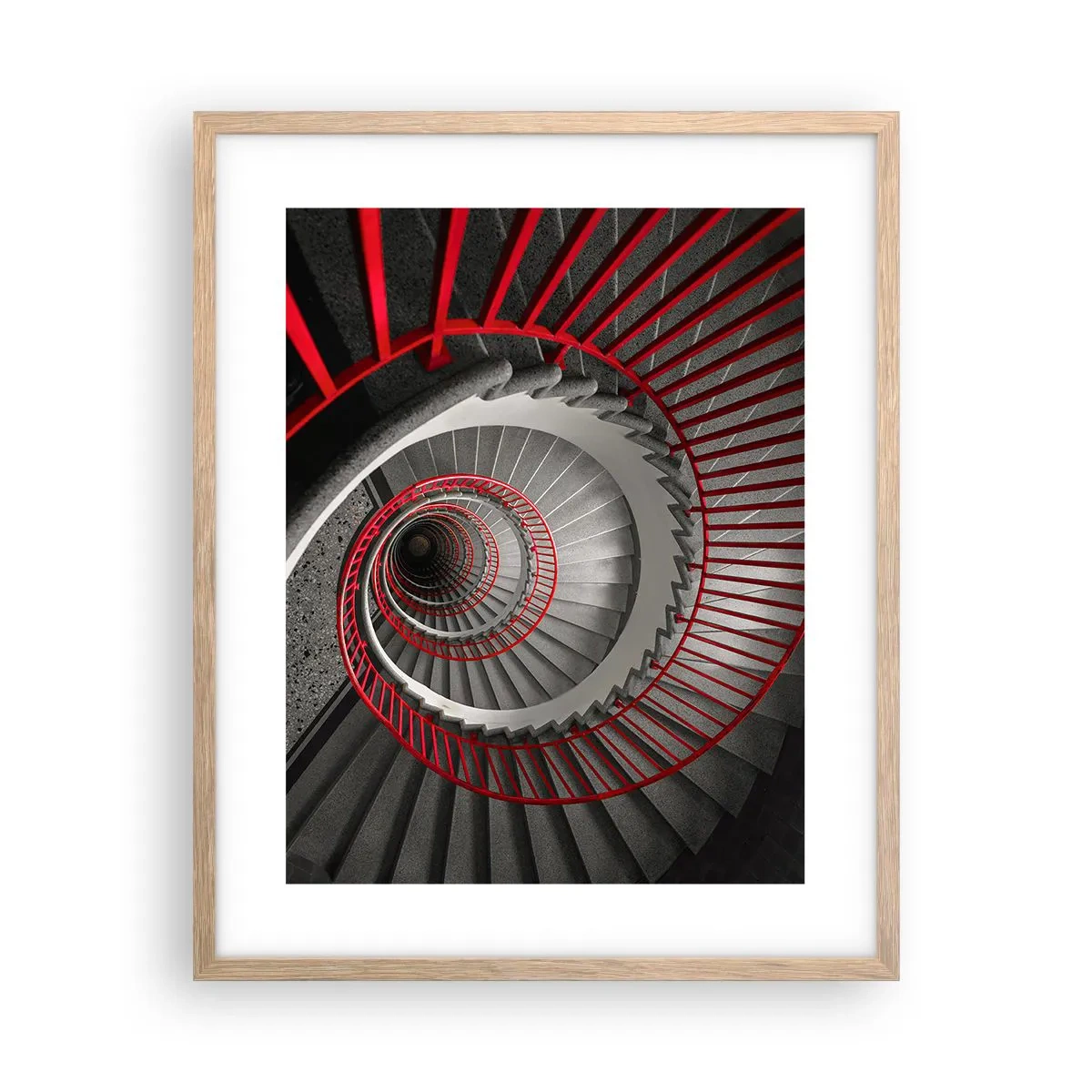 Poster în ramă de stejar deschis - Jocuri arhitecturale - 40x50 cm