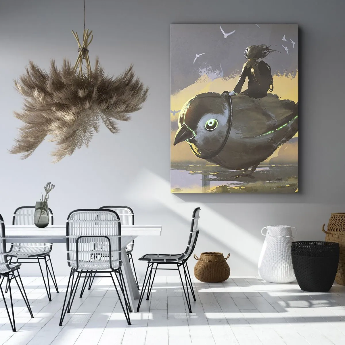 Tablou pe pânză - O oprire într-o călătorie fantastică - 50x70 cm