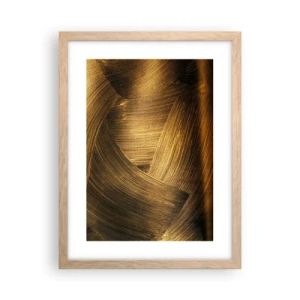 Poster în ramă de stejar deschis - Într-un labirint de aur - 30x40 cm
