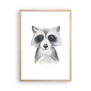 Poster în ramă de stejar deschis - Un moment pentru emoții - 50x70 cm