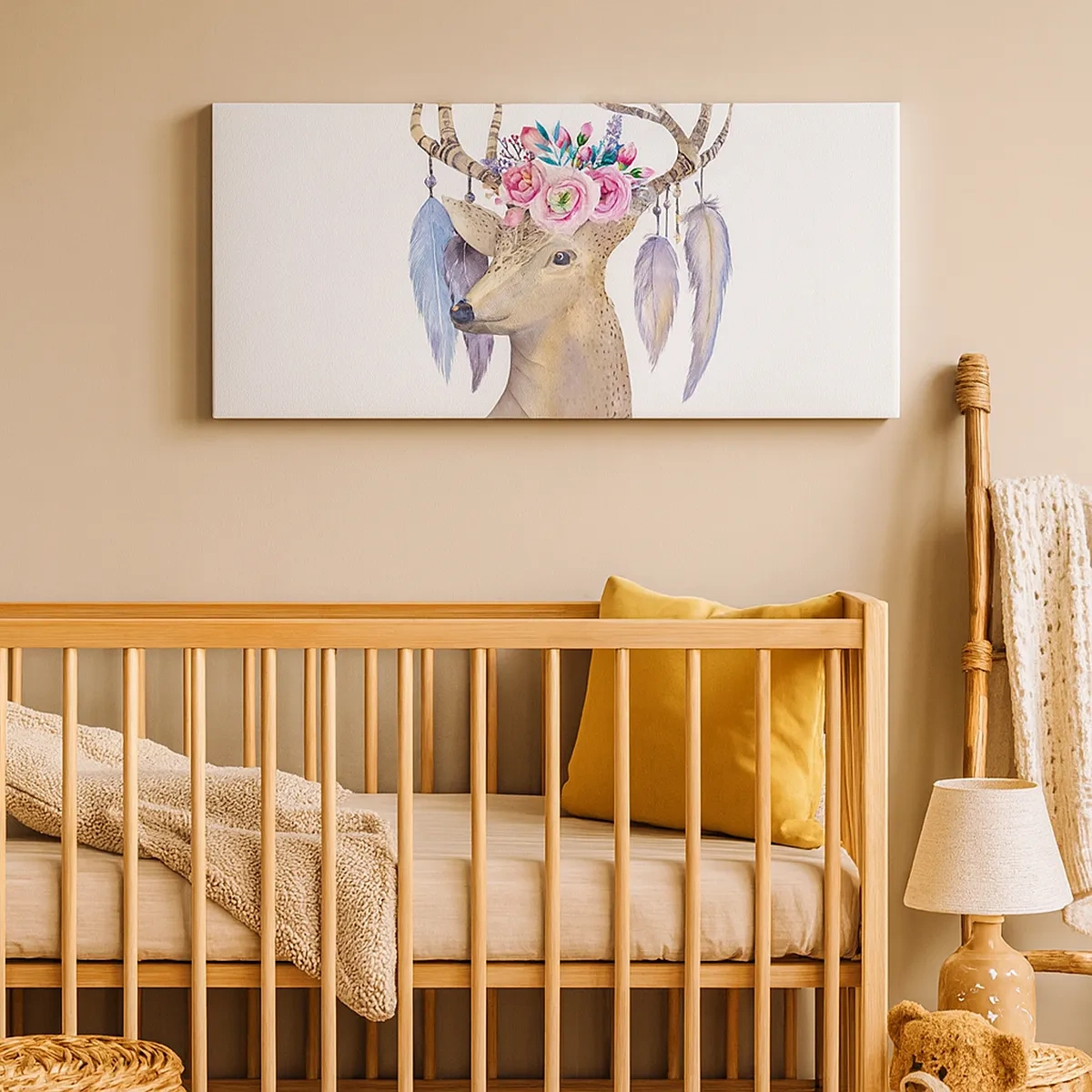 Tablou pe pânză - Ghidul sufletului - blând, inocent - 30x30 cm