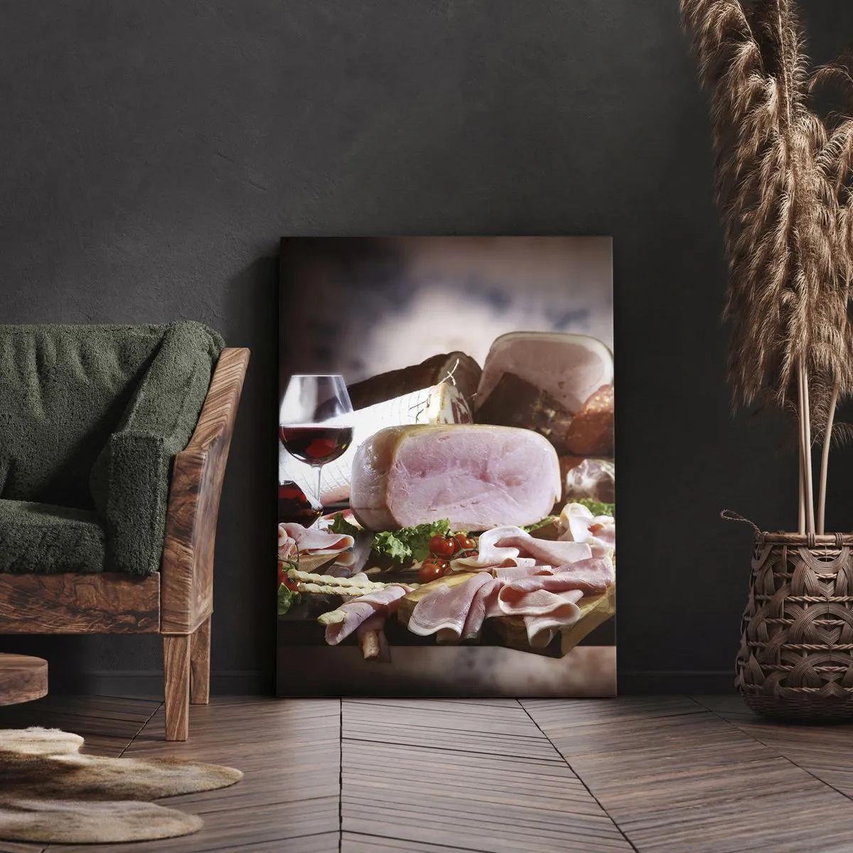 Tablou pe pânză - Un vis culinar cu o carafă - 45x80 cm