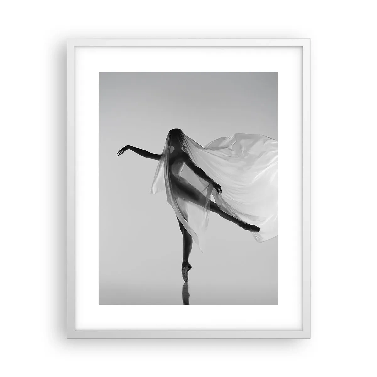 Poster în ramă albă - Lejeritate și grație - 40x50 cm