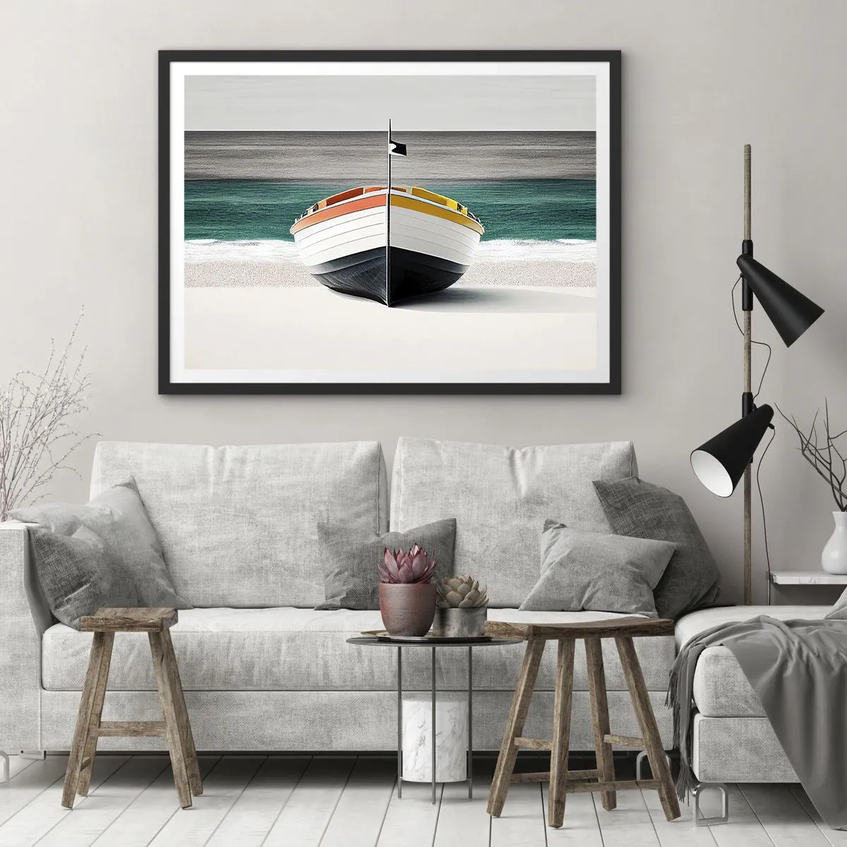 Poster în ramă neagră - În locul ei - 70x50 cm