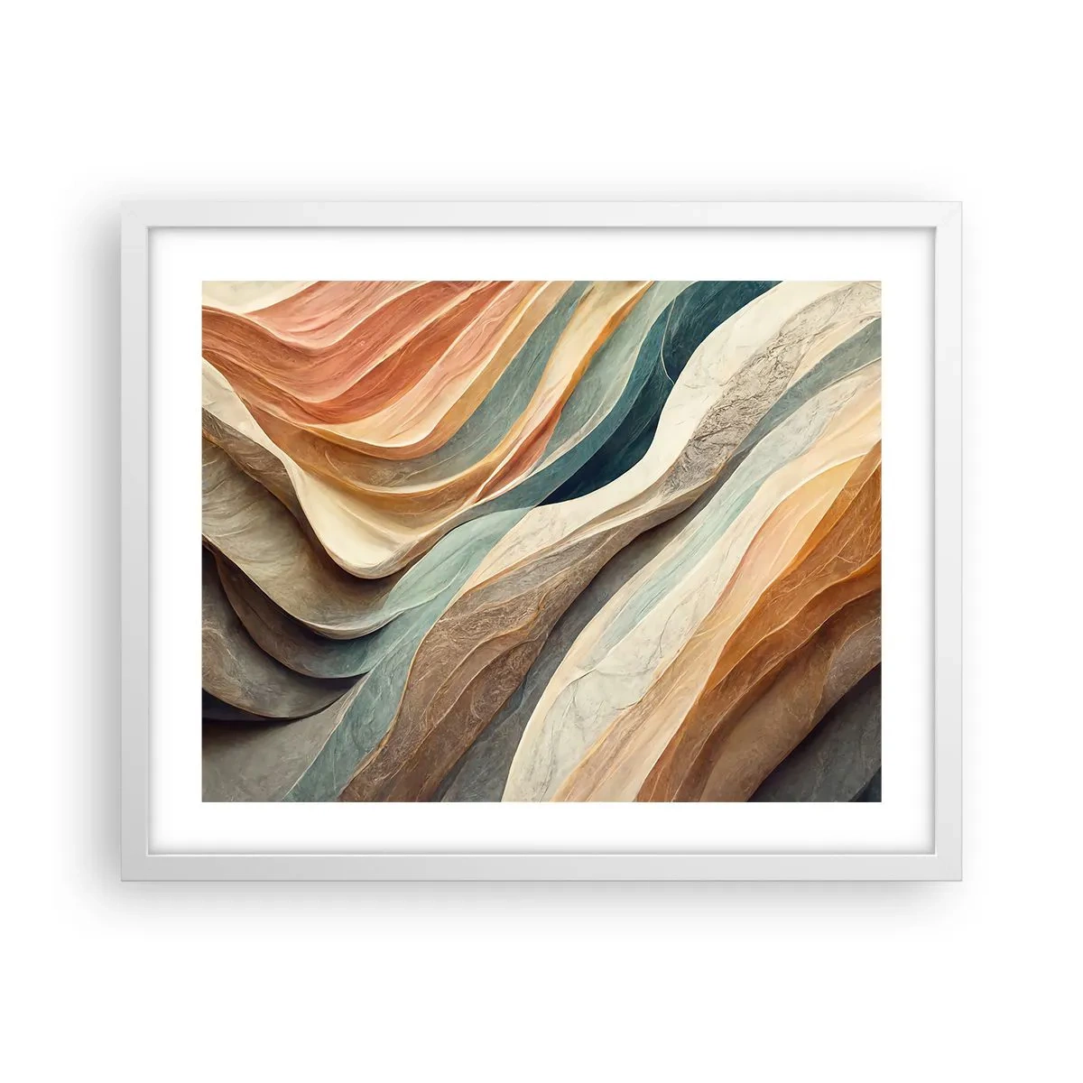 Poster în ramă albă - Momentul dinaintea schimbării - 50x40 cm