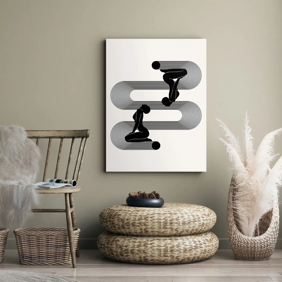 Tablou pe pânză - Simetrie senzuală - 70x100 cm