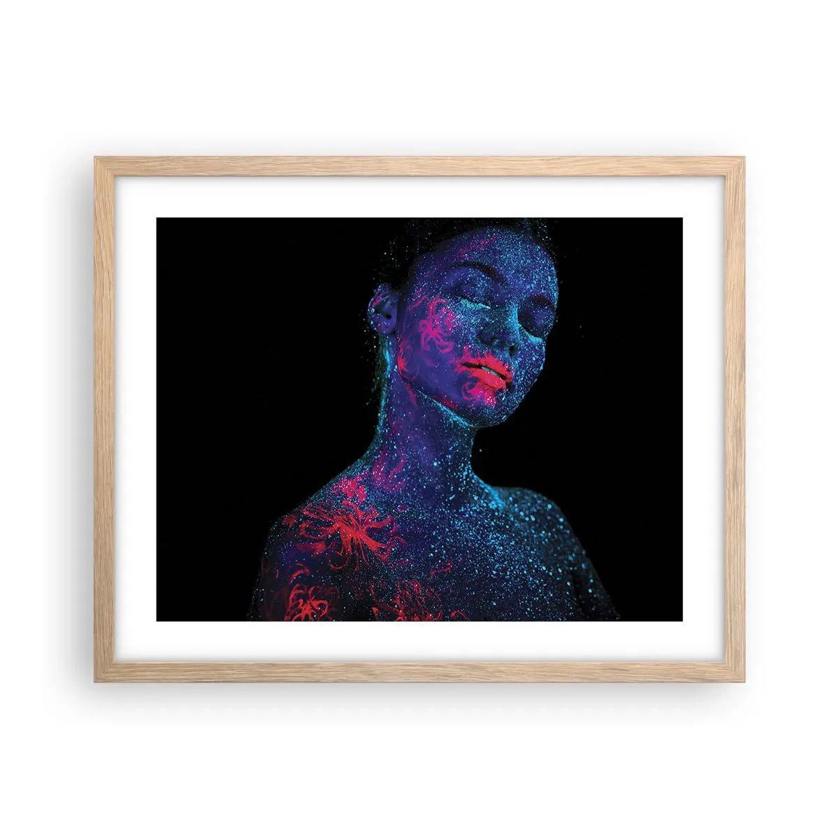 Poster în ramă de stejar deschis - În praf de stele - 50x40 cm