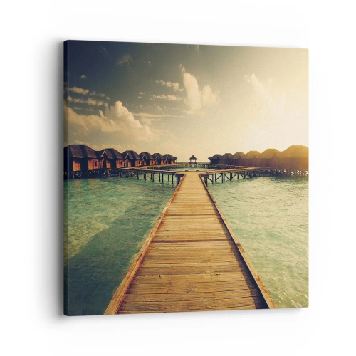 Tablou pe pânză - O invitație caldă - 40x40 cm