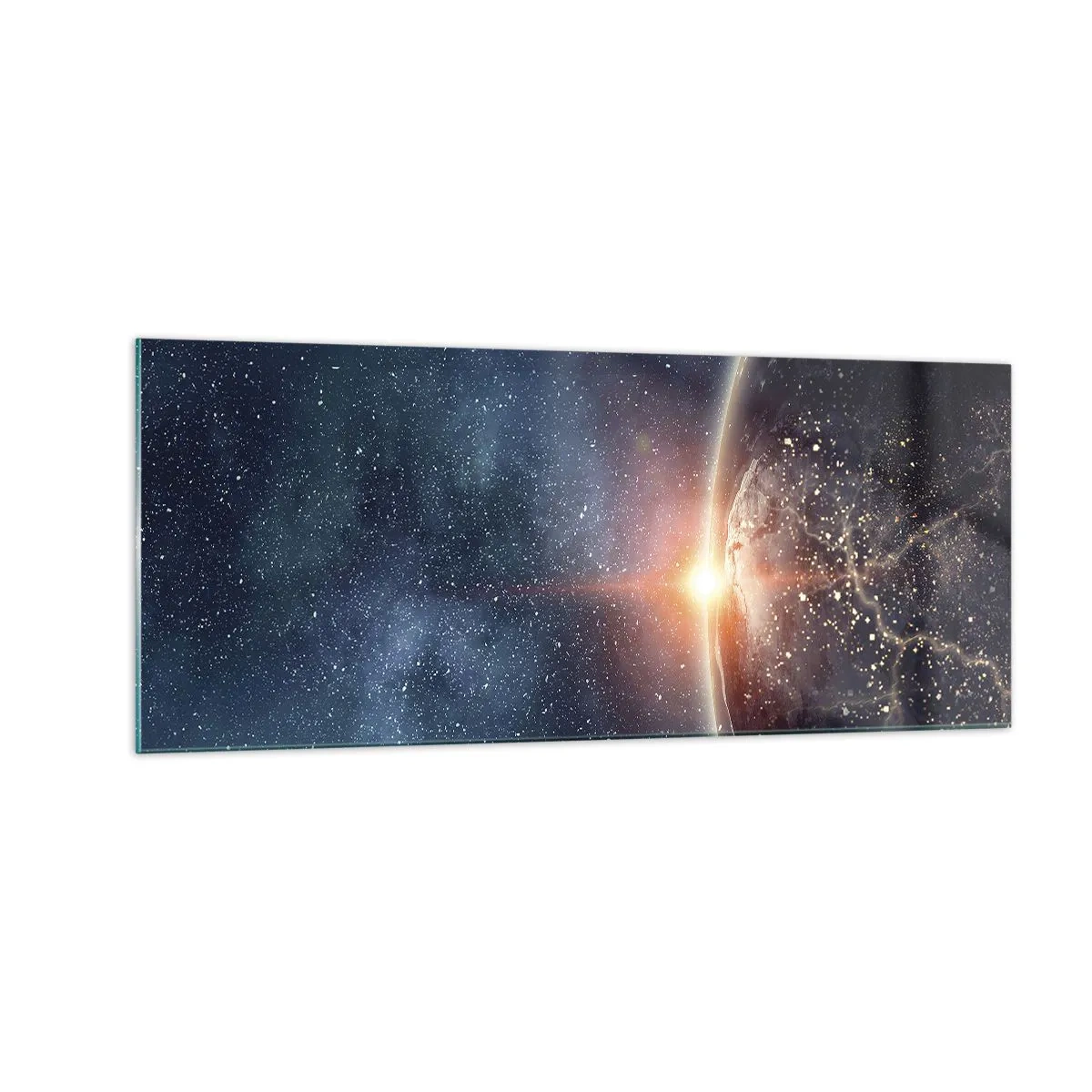 Tablou pe sticlă - Într-o nouă perspectivă - 100x40 cm