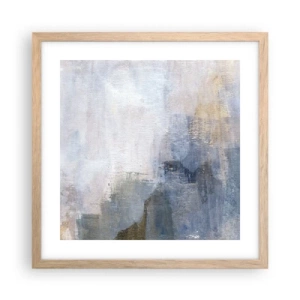 Poster în ramă de stejar deschis - Tonuri  și acorduri de culoare - 40x40 cm