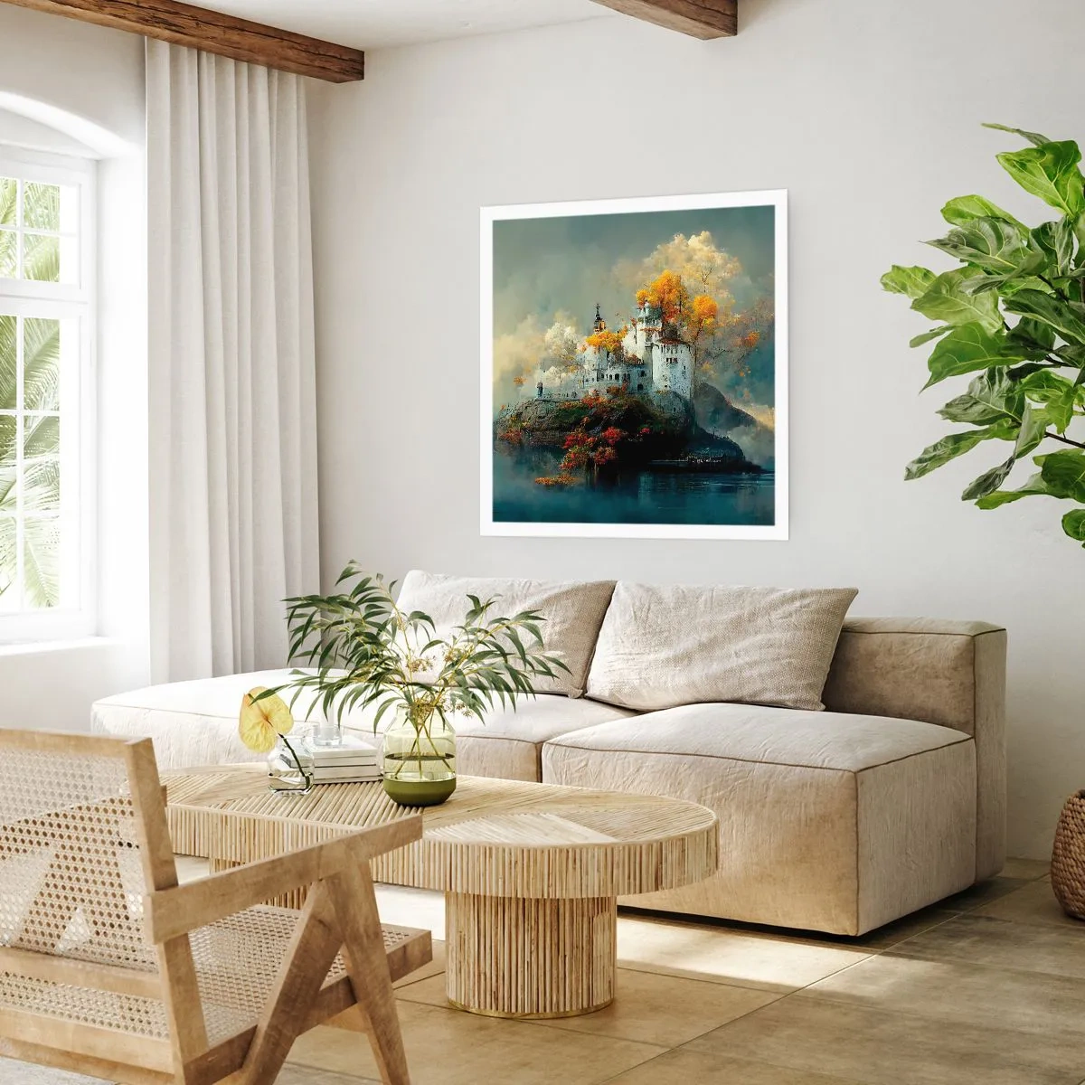 Poster - Începutul unei povești romantice - 60x60 cm