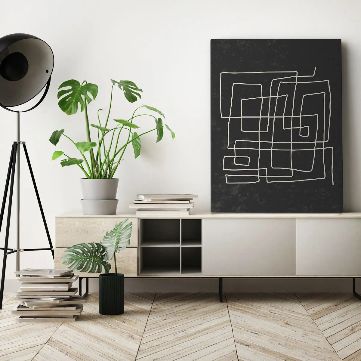 Tablou pe pânză - Nu atât de simplu - 55x100 cm