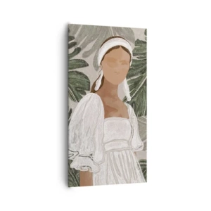 Tablou pe pânză - Portret exotic - 65x120 cm