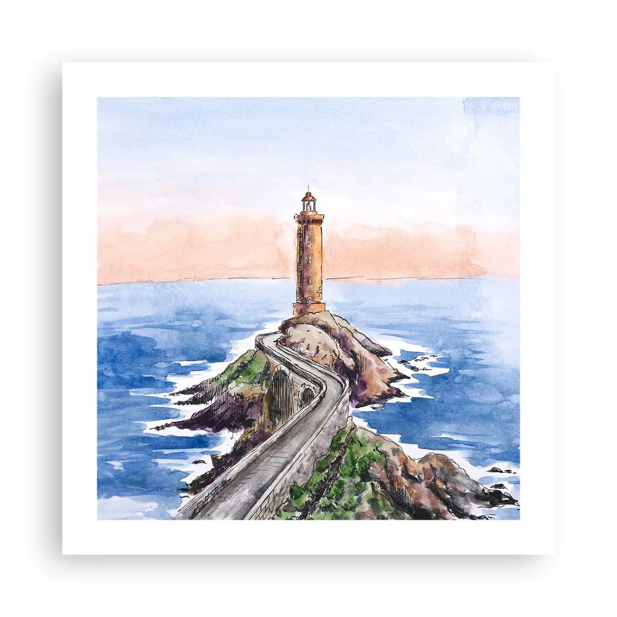 Poster - Cu fața la mare - 50x50 cm