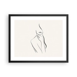 Poster în ramă neagră - Val de melancolie - 50x40 cm