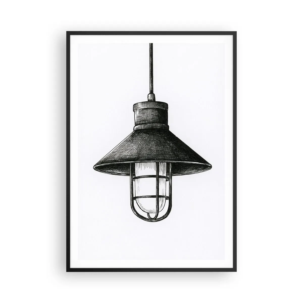 Poster în ramă neagră - Cu mulți ani în urmă... - 70x100 cm