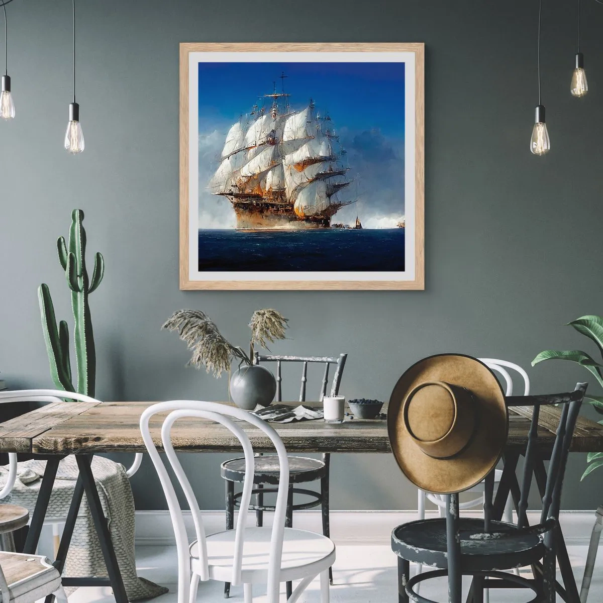 Poster în ramă de stejar deschis - The great glory! - 60x60 cm