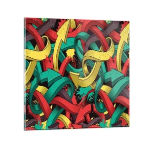 Tablou pe sticlă - Pe unde să mergem? - 70x70 cm