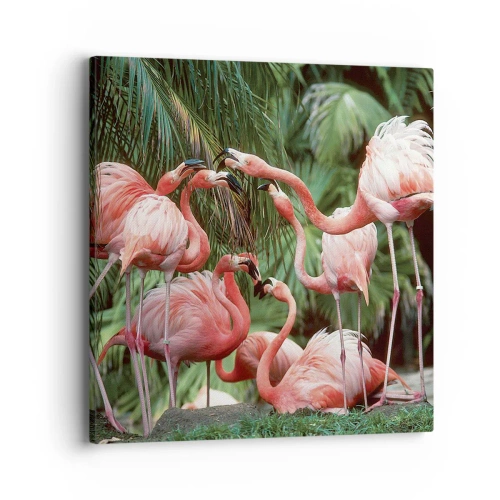 Tablou pe pânză - Bârfa de după-amiază - 40x40 cm