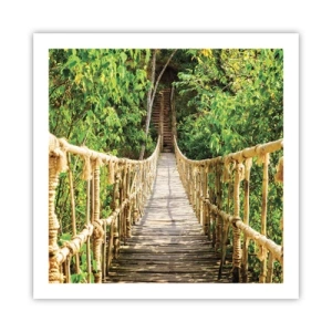 Poster - Suspendat în verde - 60x60 cm