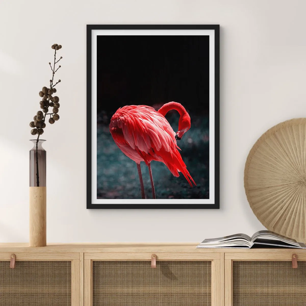 Poster în ramă neagră - Poemul purpuriu al naturii - 70x100 cm