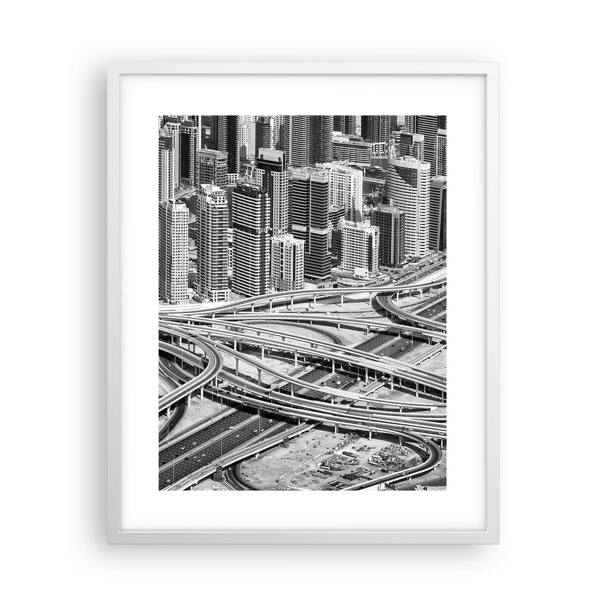 Poster în ramă albă - Dubai - orașul imposibil - 40x50 cm