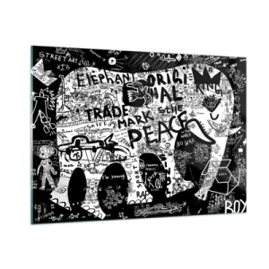 Tablou pe sticlă - Lumea bogată a străzii - 100x70 cm