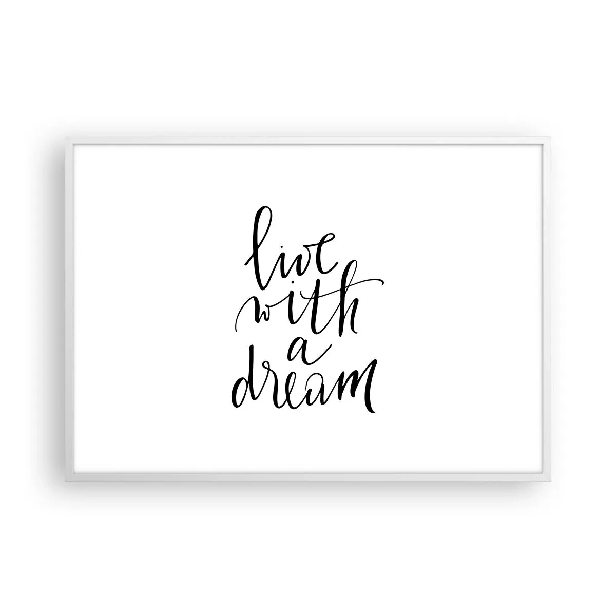 Poster în ramă albă - Of course - 100x70 cm