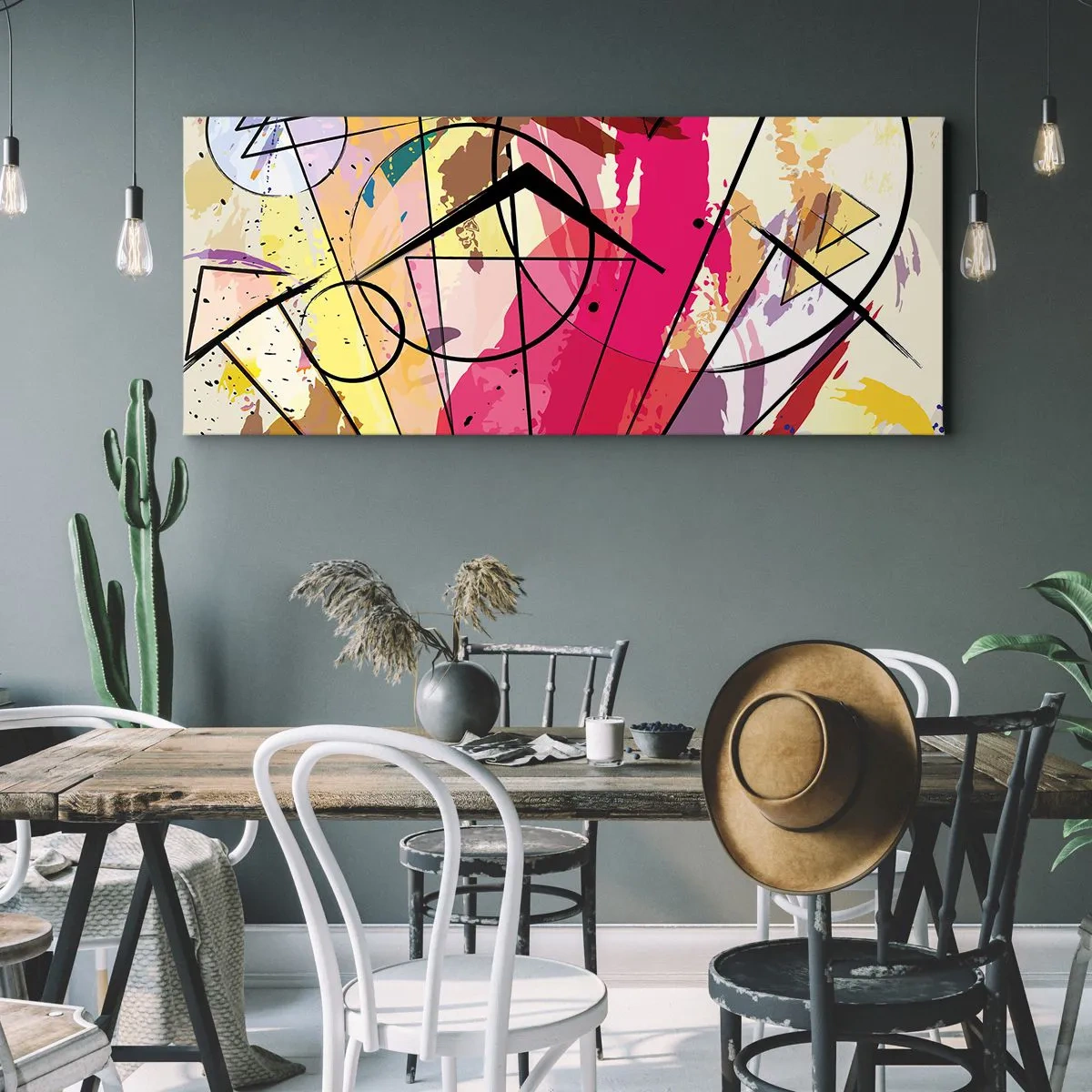 Tablou pe pânză - Explozie - 100x40 cm