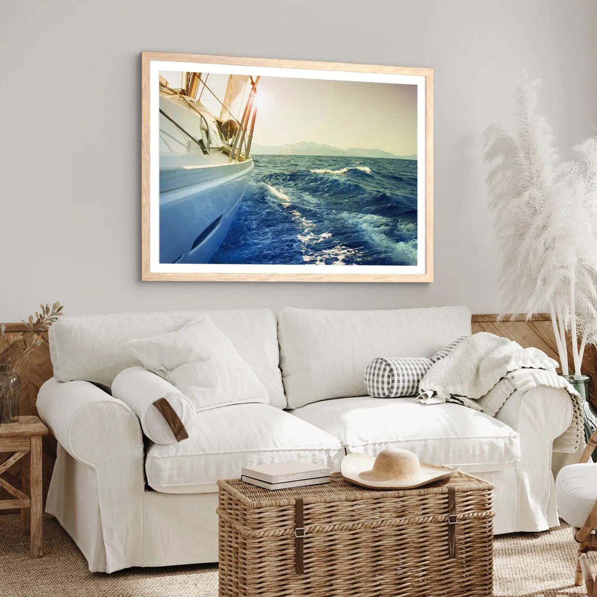 Poster în ramă de stejar deschis - După aventură - 50x40 cm