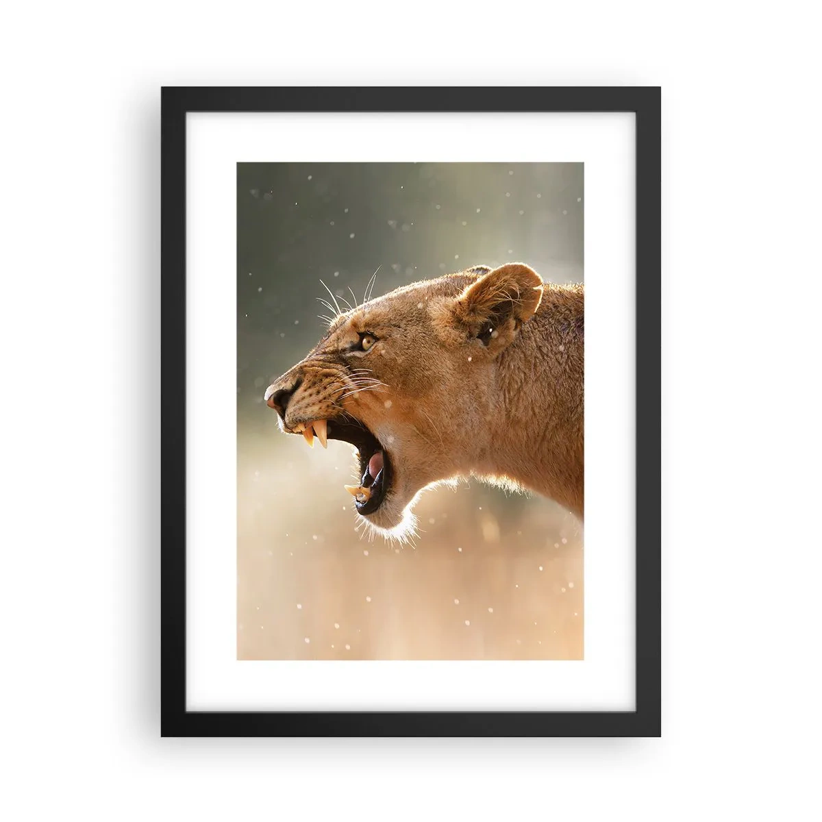 Poster în ramă neagră - Încearcă să nu asculți - 30x40 cm