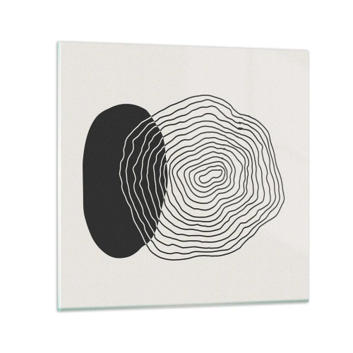 Tablou pe sticlă - Persistență și vibrațiile - 70x70 cm