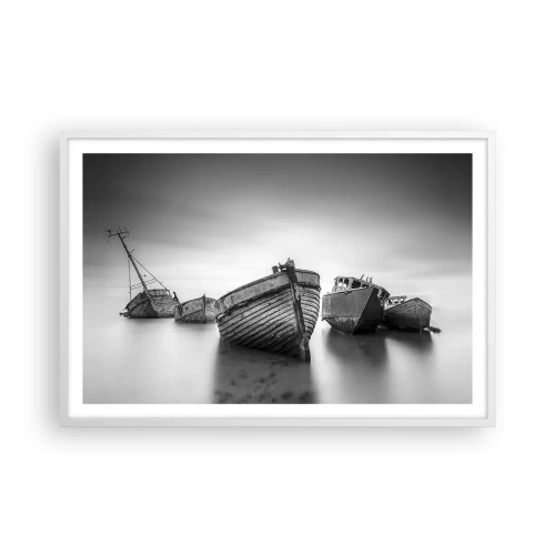 Poster în ramă albă - Acum sunt doar amintiri... - 91x61 cm