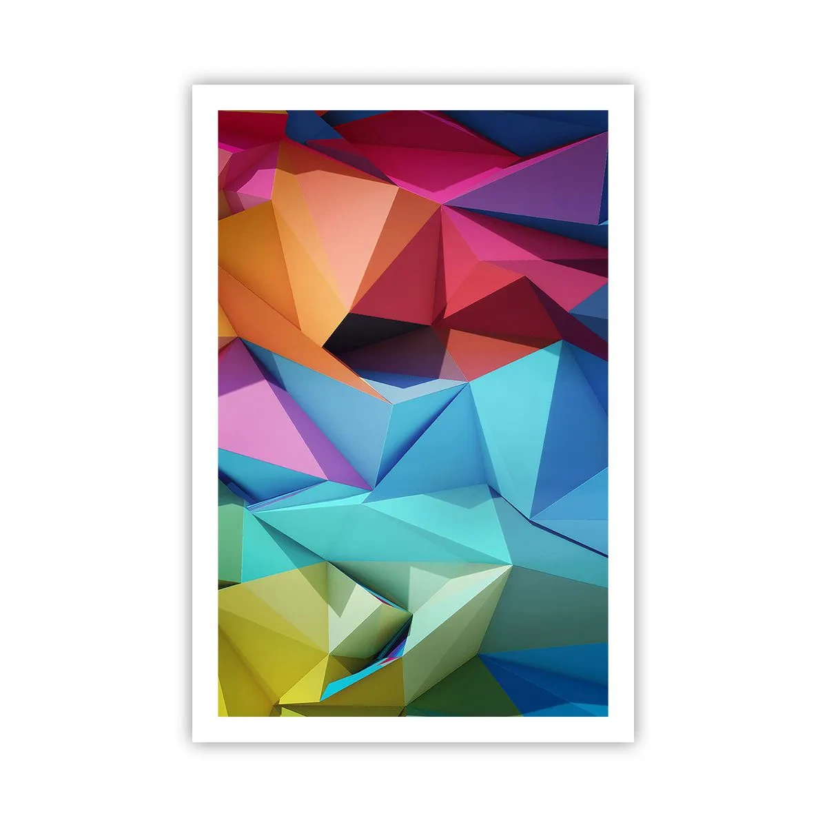 Poster - Origami de curcubeu - 61x91 cm