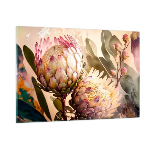 Tablou pe sticlă - Îmbrățișare cu tandrețe - 120x80 cm