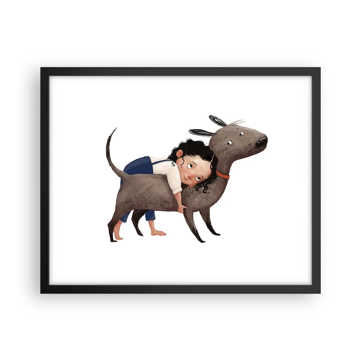 Poster în ramă neagră - Cei mai buni prieteni - 50x40 cm