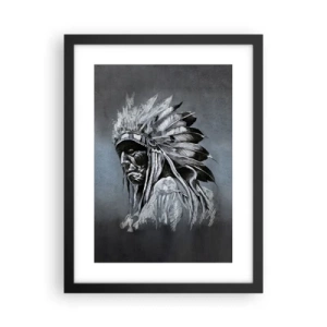 Poster în ramă neagră - Înapoi la rădăcini - 30x40 cm