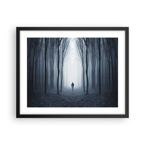Poster în ramă neagră - Și totul este simplu și clar - 50x40 cm