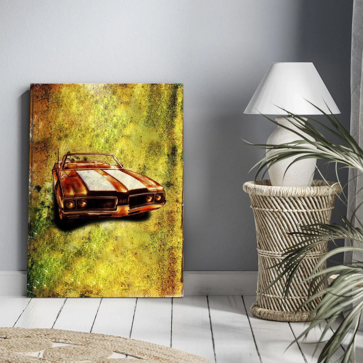 Tablou pe pânză - Puterea fermecătoare a formelor - 55x100 cm