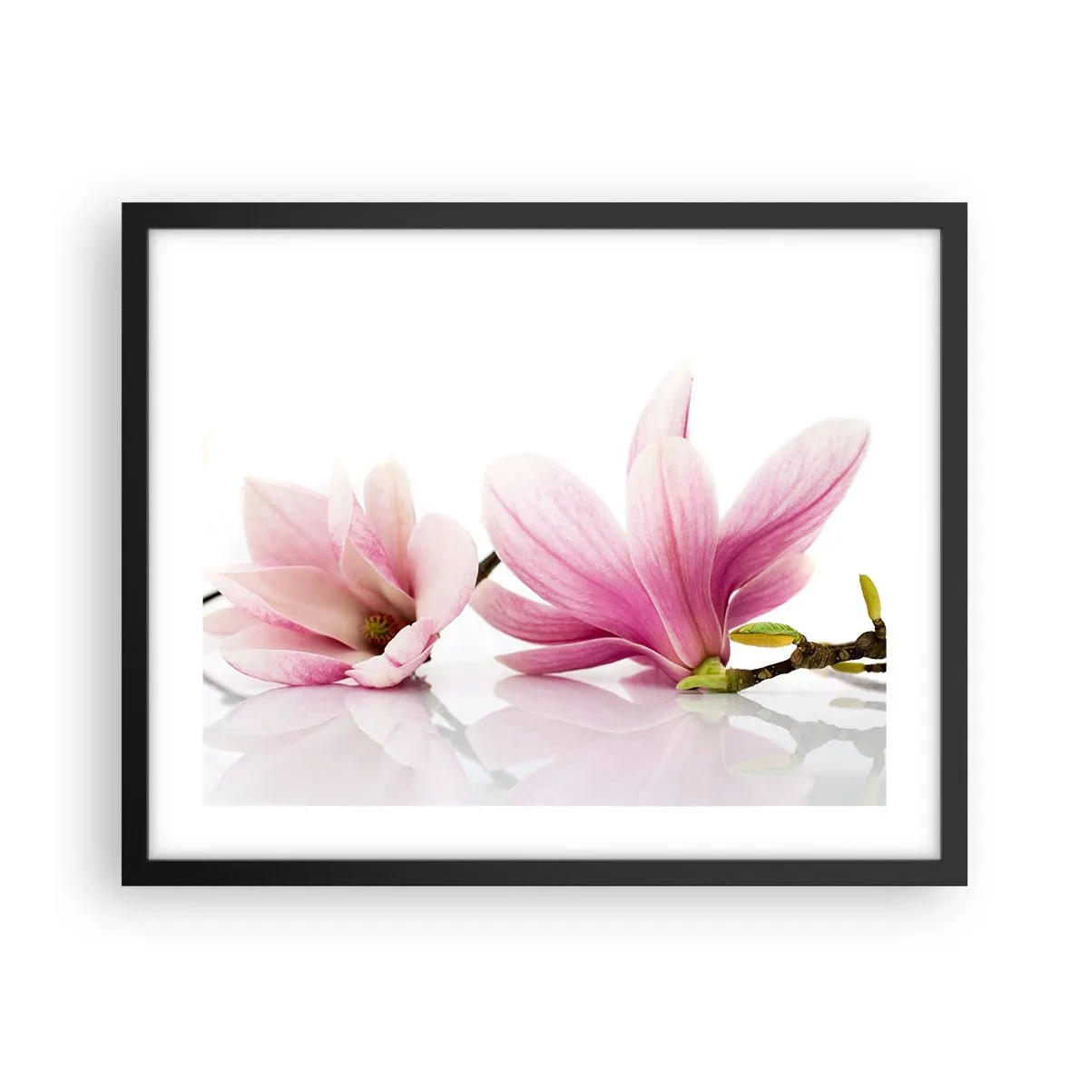 Poster în ramă neagră - Delicate ca o adiere de primăvară - 50x40 cm