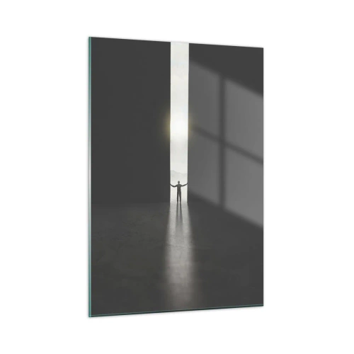 Tablou pe sticlă - Un pas spre un viitor luminos - 50x70 cm