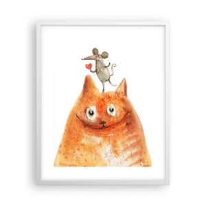 Poster în ramă albă - Paradoxurile iubirii - 40x50 cm