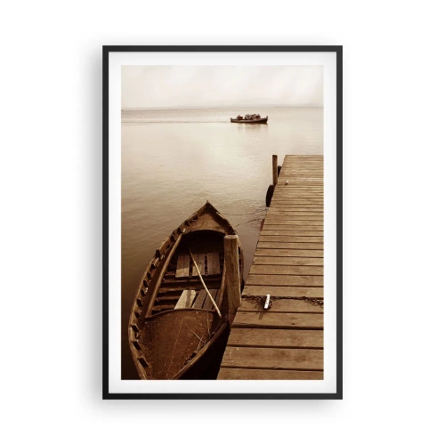 Poster în ramă neagră - Marea pace - 61x91 cm