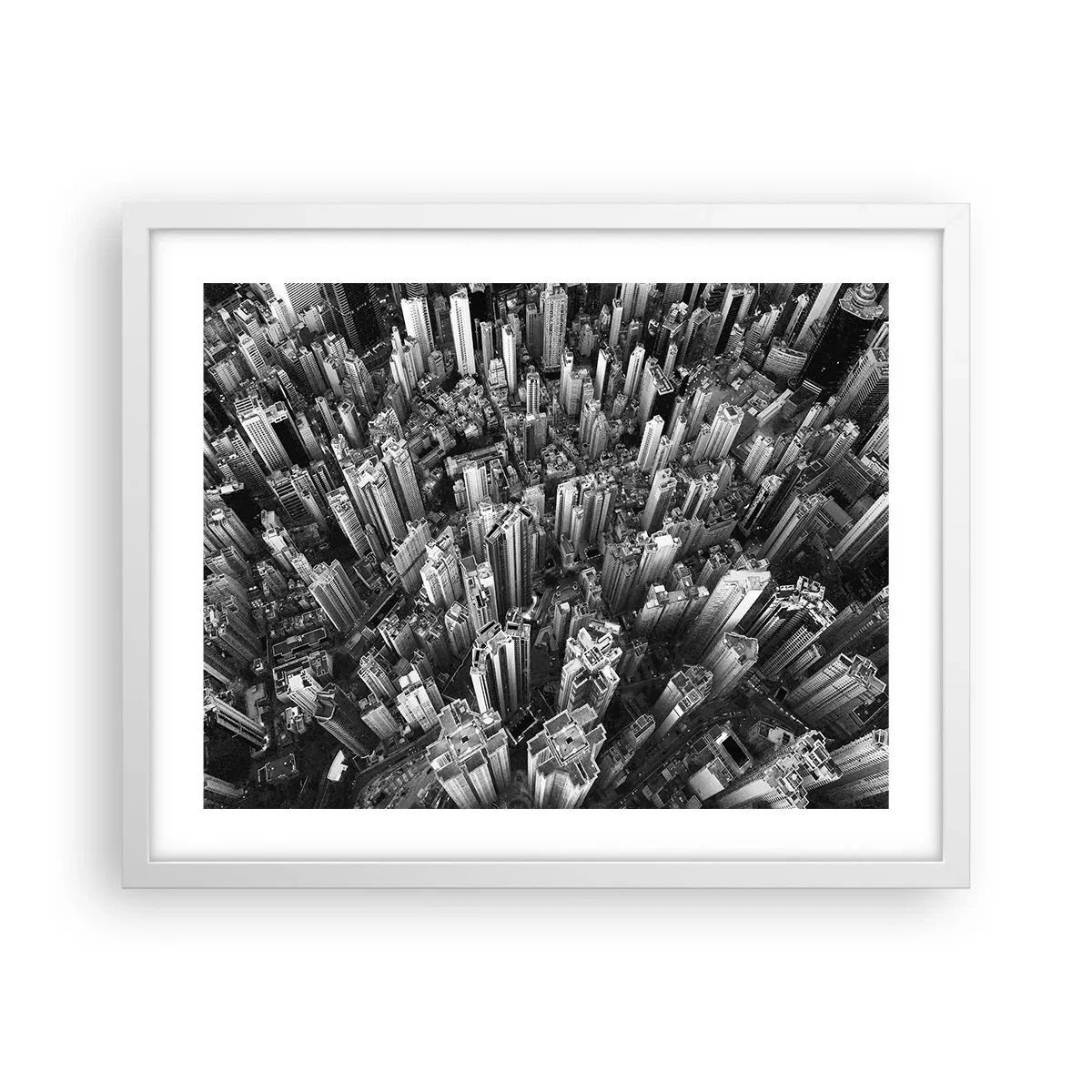 Poster în ramă albă - Din ce în ce mai sus - 50x40 cm