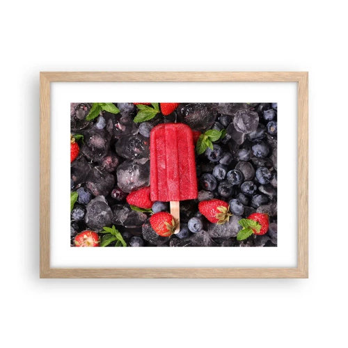 Poster în ramă de stejar deschis - Umbra unei veri fierbinți - 40x30 cm