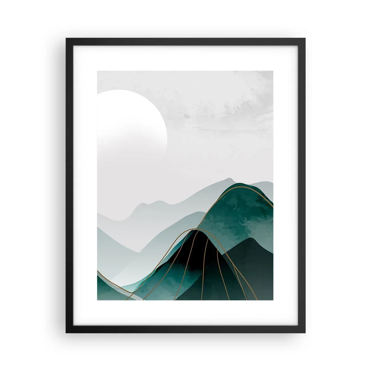 Poster în ramă neagră - Măreție deplină - 40x50 cm