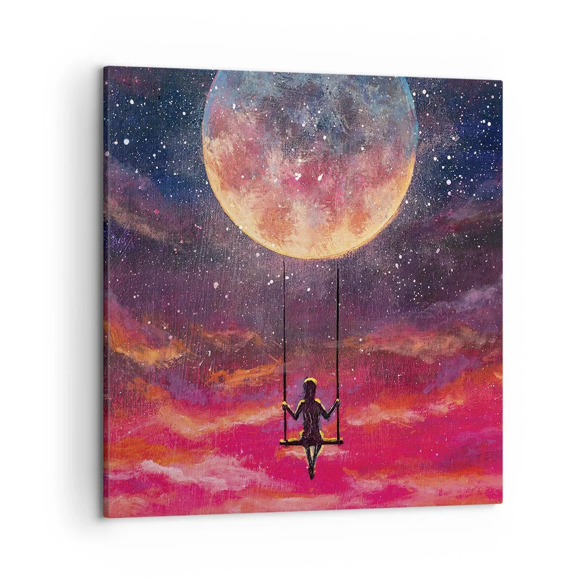 Tablou pe pânză - Cu capul în nori - 50x50 cm